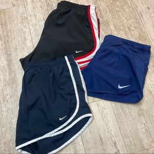 3 Pair of Nike Running Shorts large